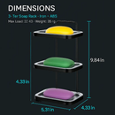 Soap Dish Holder With Clear Tray - Wall Mounted by LJGDeals
