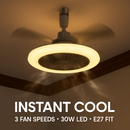 Ceiling Fan with Lights Remote Control Fan Light by LJGDeals