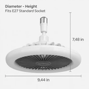 Ceiling Fan with Lights Remote Control Fan Light by LJGDeals