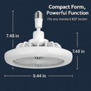 Ceiling Fan with Lights Remote Control Fan Light by LJGDeals