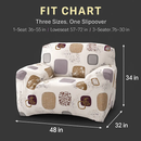Printed Stretch Sofa Cover for 1-Seater - Slim Fit by LJGDeals