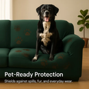 Printed Stretch Sofa Cover for 1-Seater - Slim Fit by LJGDeals