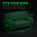 Printed Stretch Sofa Cover for 1-Seater - Slim Fit by LJGDeals