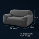 Printed Stretch Sofa Cover for 1-Seater - Slim Fit by LJGDeals