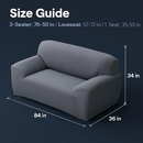 Printed Stretch Sofa Cover for 1-Seater - Slim Fit by LJGDeals