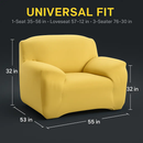 Printed Stretch Sofa Cover for 1-Seater - Slim Fit by LJGDeals