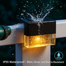 Solar Powered Deck Lights with Acrylic Bubble Lamps (6-Pack) by LJGDeals