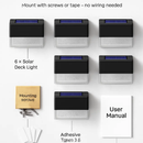 Solar Powered Deck Lights with Acrylic Bubble Lamps (6-Pack) by LJGDeals