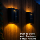 Solar Deck Lights Outdoor 2LED Beads Waterproof Fence Lamps by LJGDeals