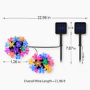 Solar Powered Flower Blossom String Lights 50 LEDs by LJGDeals