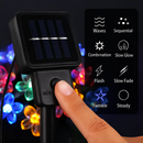 Solar Powered Flower Blossom String Lights 50 LEDs by LJGDeals