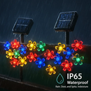 Solar Powered Flower Blossom String Lights 50 LEDs by LJGDeals