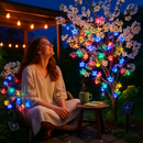 Solar Powered Flower Blossom String Lights 50 LEDs by LJGDeals