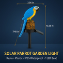 Parrot Garden Light Solar Powered LED Lamp Outdoors by LJGDeals
