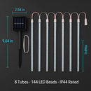 Meteor Shower Solar String Lights for Outdoor Decor by LJGDeals