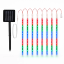 Meteor Shower Solar String Lights for Outdoor Decor by LJGDeals