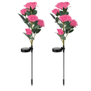Solar Powered Rose Lights - Water-Resistant Pathway by LJGDeals