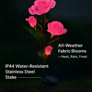 Solar Powered Rose Lights - Water-Resistant Pathway by LJGDeals