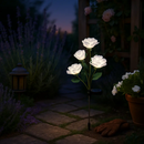 Solar Powered Rose Lights - Water-Resistant Pathway by LJGDeals