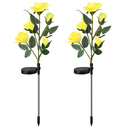 Solar Powered Rose Lights - Water-Resistant Pathway by LJGDeals