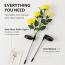 Solar Powered Rose Lights - Water-Resistant Pathway by LJGDeals