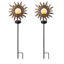 Solar Powered Sun Stake Lamp - Decorative Garden Light by LJGDeals