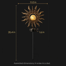 Solar Powered Sun Stake Lamp - Decorative Garden Light by LJGDeals