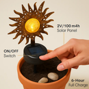 Solar Powered Sun Stake Lamp - Decorative Garden Light by LJGDeals