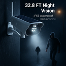 1080P Solar Powered WiFi IP Camera with Night Vision by LJGDeals