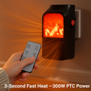 Plug-In Space Heater with Remote, Wall Outlet by LJGDeals