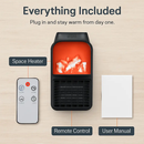 Plug-In Space Heater with Remote, Wall Outlet by LJGDeals