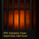 Ceramic Space Heater for Fast, Even Warmth in Any Room by LJGDeals