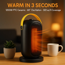 Portable Ceramic Space Heater with Oscillation by LJGDeals