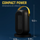 Portable Ceramic Space Heater with Oscillation by LJGDeals