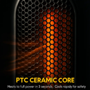 Portable Ceramic Space Heater with Oscillation by LJGDeals