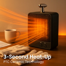 Portable Electric Space Heater with Tip-Over Protection by LJGDeals