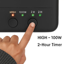 Portable Electric Space Heater with Tip-Over Protection by LJGDeals