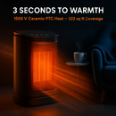 Ceramic Space Heater with 90° Oscillation and 3 Modes by LJGDeals