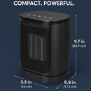 Ceramic Space Heater with 90° Oscillation and 3 Modes by LJGDeals