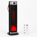 1500W Oscillating Ceramic Tower Space Heater with 3D Flame Portable Electric Heater with 3 Wind Modes 59-104℉Heating Remote Control 12H Timer Overheat by LJGDeals