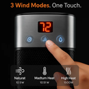 1500W Oscillating Ceramic Tower Space Heater with 3D Flame Portable Electric Heater with 3 Wind Modes 59-104℉Heating Remote Control 12H Timer Overheat by LJGDeals
