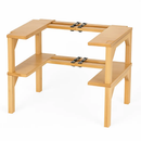 2-Tier Bamboo Spice Rack Organizer for Cabinets by LJGDeals