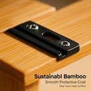 2-Tier Bamboo Spice Rack Organizer for Cabinets by LJGDeals