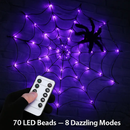 Spider Web Light with Hairy Spider - 3.28ft Decor by LJGDeals