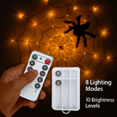 Spider Web Light with Hairy Spider - 3.28ft Decor by LJGDeals
