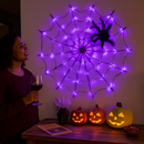 Spider Web Light with Hairy Spider - 3.28ft Decor by LJGDeals
