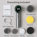 Electric Spin Scrubber Cordless Cleaner with 5 Heads by LJGDeals