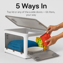 Foldable Storage Bins with Lid and Wheels by LJGDeals