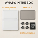 Foldable Storage Bins with Lid and Wheels by LJGDeals