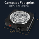 Compact Portable Burner Stove for Countertop Cooking by LJGDeals